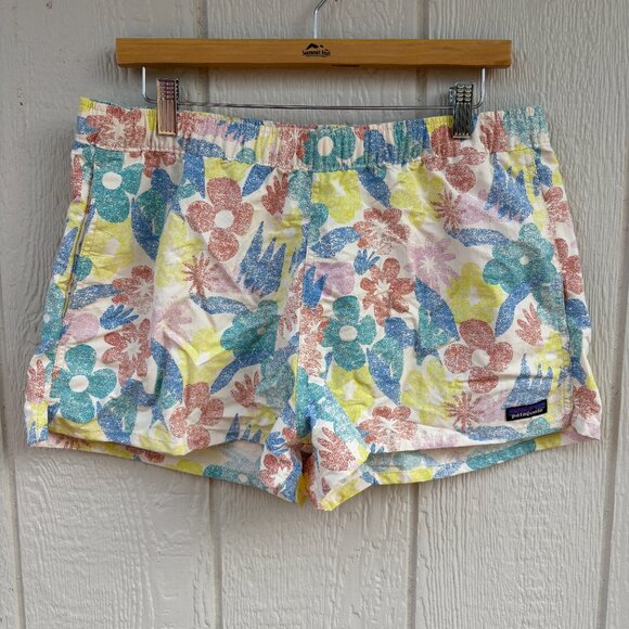Patagonia Barely Baggies 2.5" Shorts Women's Large Channeling Spring Outdoor - Picture 2 of 12